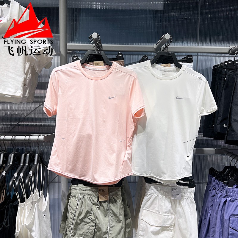 Nike T-Shirt for Women 2025 Summer Quick-Drying Breathable Running Training Sports Short-Sleeved Top Hm9699-133-607