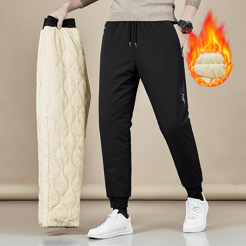 Support national goods winter gush thickened casual long pants cashmere can't afford not to drop color gift shipping insurance-Taobao
