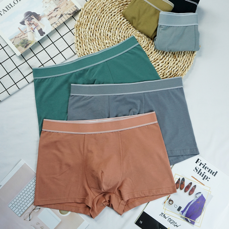 Men's underwear men's cotton crotch breathable antibacterial boxers boys loose shorts pants summer thin boxers
