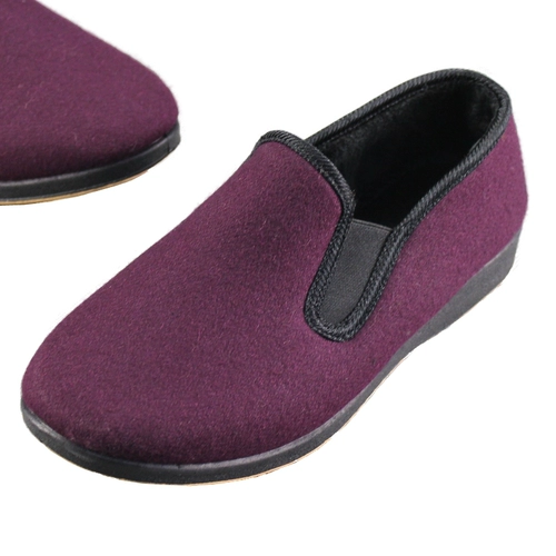 Утепленные слипоны, нескользящая утепленная обувь для ходьбы для матери, для среднего возраста