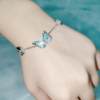 Glow-In-The-Dark Butterfly Necklace 2025 New High-End Blue Luminous Dynamic Butterfly Bracelet for Women, Forest Style Aurora Clavicle Chain