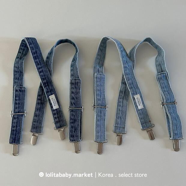 ▲Lori baby) Korean children's wear Bonito 23 summer boys and girls detachable denim strap clip shoulder strap