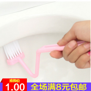 Toilet brush Long handle No dead angle Home Toilet Clean Brush Wash Toilet Brush Elbow S Type Toilet Brush