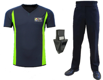 2020-2024 World Championship New Style Gray Green Basketball Referee Suit Tops Pants Whistle