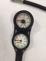 Italy diving double gauge double gauge pressure gauge depth gauge depth pressure gauge