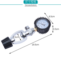 Diving back fly side hanging jacket bcd with cylinder pressure test table yoke head