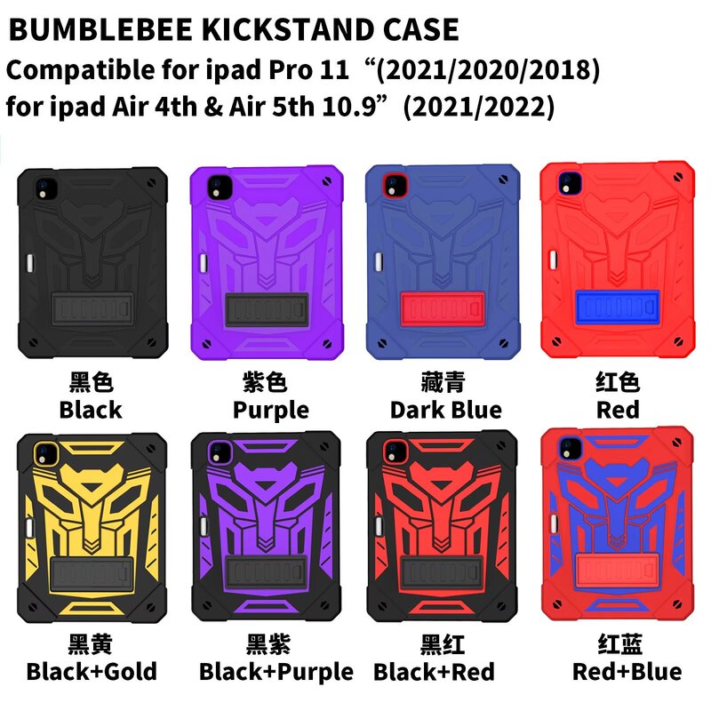 Suitable for Apple's 2022 New iPad 11inch Protective Case, Silicone Anti-Fall Full-Cover 10.2 Horizontal and Vertical Silicone Shell Device