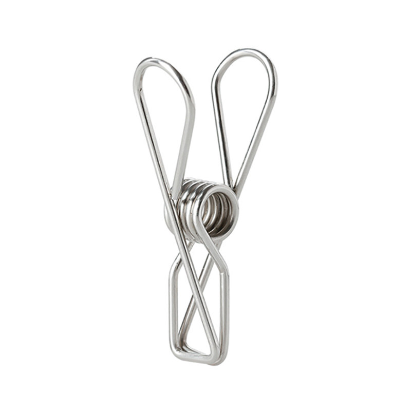 Good Wind Light Print Stainless Steel Clips Home Drying Clothing Socks Windproof Hanger Clip Multifunction Wire Clips 9 Loading-Taobao