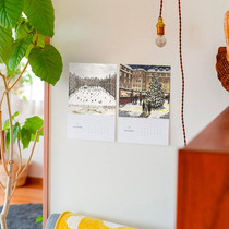 Nordic Trip 2020 Wall calendar leaflet calendar calendar calendar decorative painting ins wind desk calendar Calendar Creative decoration gift