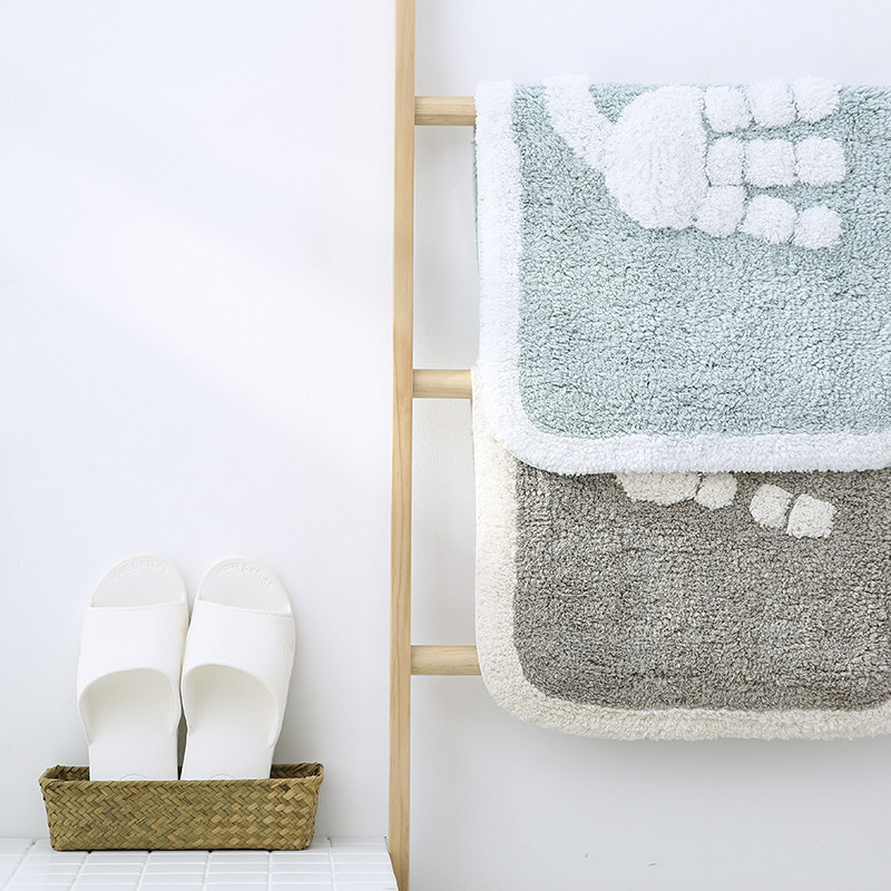 Doormat Bathroom Toilet Bathroom bathroom Slip Mat Shower Cushion Foot Cushion Home Toilet Absorbent Cushion Doormat-Taobao