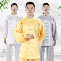  Hongji spring and autumn tai chi clothes dragon pattern Taijiquan clothing Martial arts practice performance clothes pants morning training clothes men and women