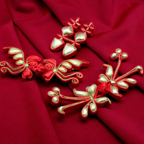 Inheritance of Chinese wedding wedding wedding dress buckle Xiaofeiyan double joy flower handmade cloth buckle Xiuhe clothing Chinese dress buckle