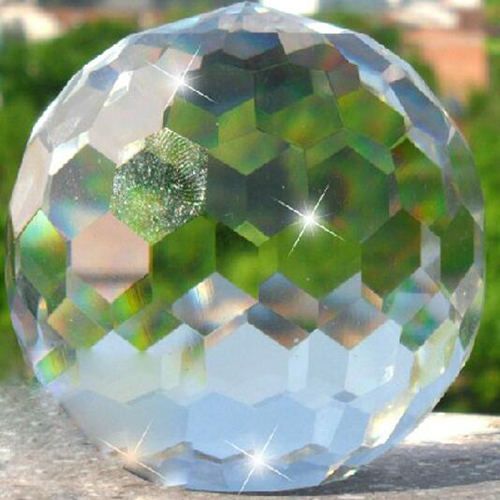 Various specifications crystal glass ball transparent 100mm faceted multi-faceted ball ornaments gift nail beauty shop decoration