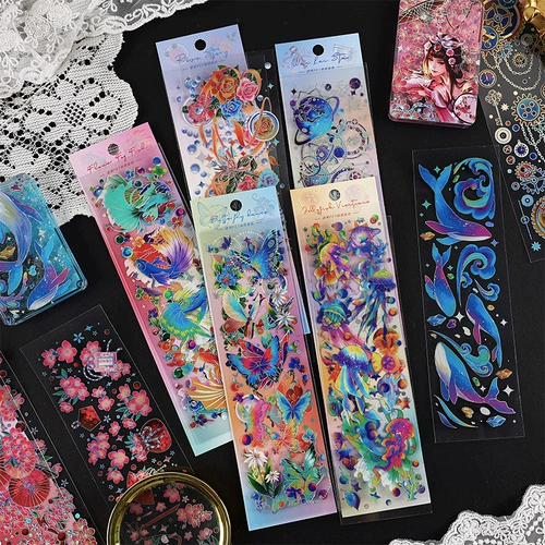 Водонепроницаемая милая наклейка из ПВХ, фотоальбом, наклейки, планировщик, «сделай сам»