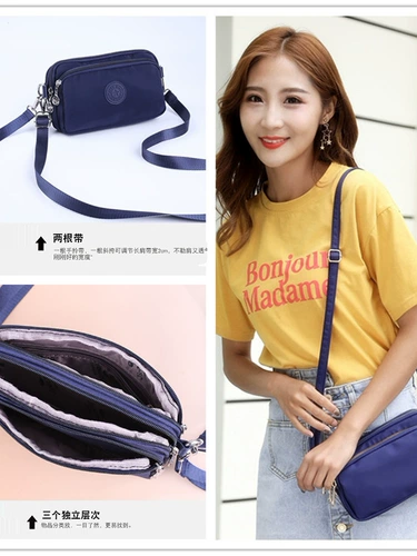 Маленькая нейлоновая сумка через плечо для отдыха, небольшая сумка, ткань оксфорд, для среднего возраста