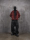 UNDERWATER S1 Crimson Ruin Deconstructed Wool Shirt Jacket