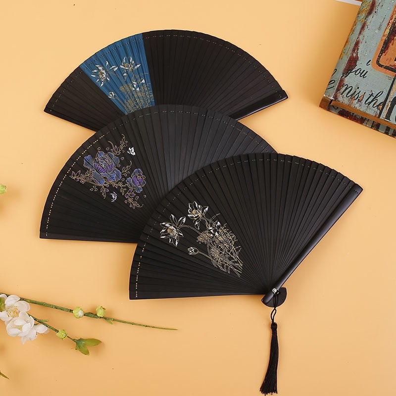 Japanese-style ancient style folding fan small women's all-bamboo classical Chinese style dance fan folding fan portable craft fan