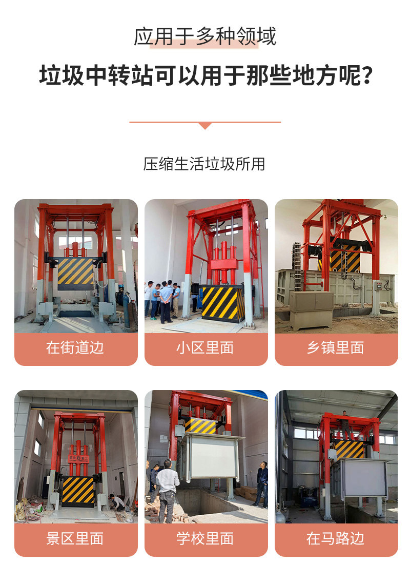 用于社区_城镇_公园的垂直垃圾压缩站_垃圾站压缩设备厂家直销