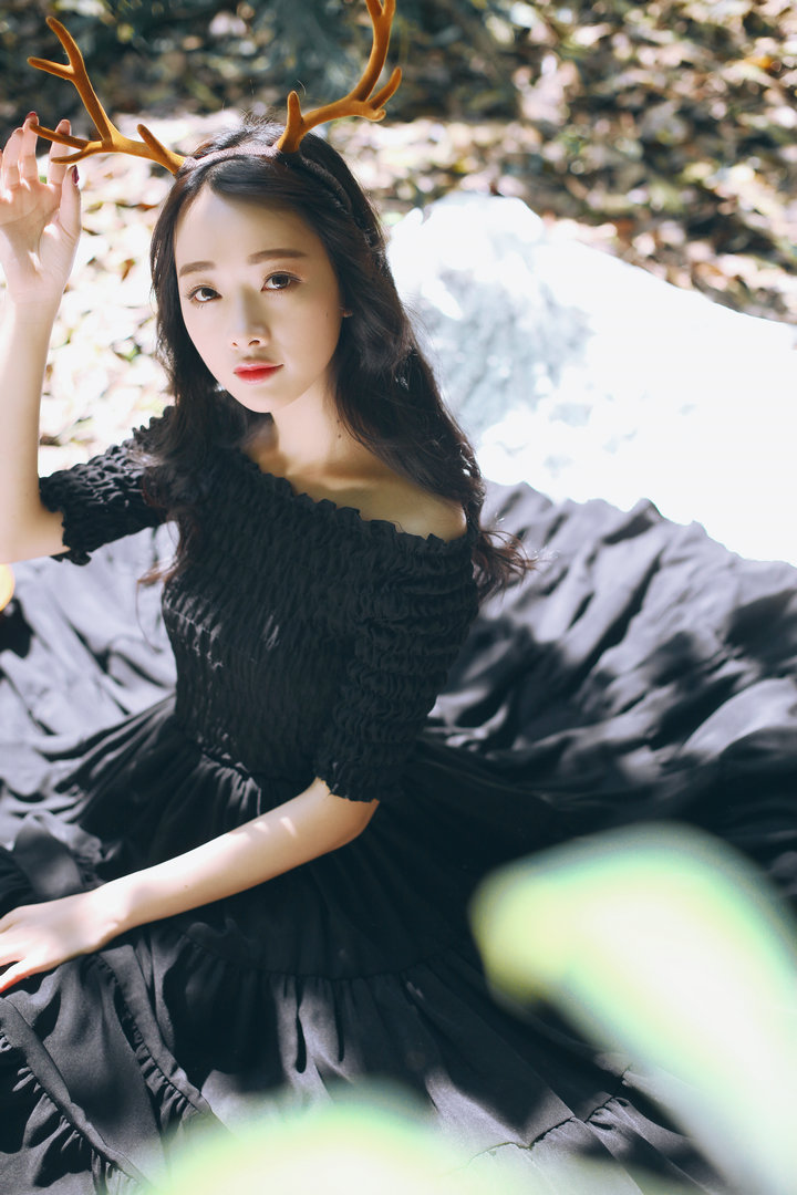 Forest Girl Antler Headband 2