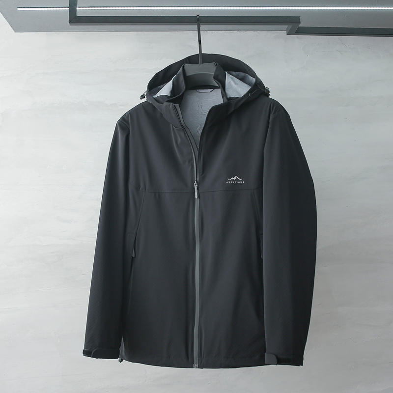 Waterproof and Dustproof Shell Jacket, Single Piece, Top Brand, Clearance, Men's Black Outdoor Jacket, Men's Spring and Autumn Style Jacket Waterproof and Dustproof Shell Jacket, Single Piece, Top Brand, Clearance, Men's Black Outdoor Jacket, Men's Spring and Autumn Style Jacket