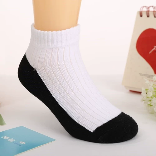 Осенние детские белые цветные гольфы, хлопковые спортивные носки для школьников подходит для мужчин и женщин