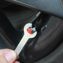 Anti-deflation wrench valve cap personality national flag car tire gas nozzle decoration valve core cover copper modification universal