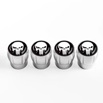 Car motorcycle tire valve cap personalized skull aluminum alloy valve core modified universal valve cap