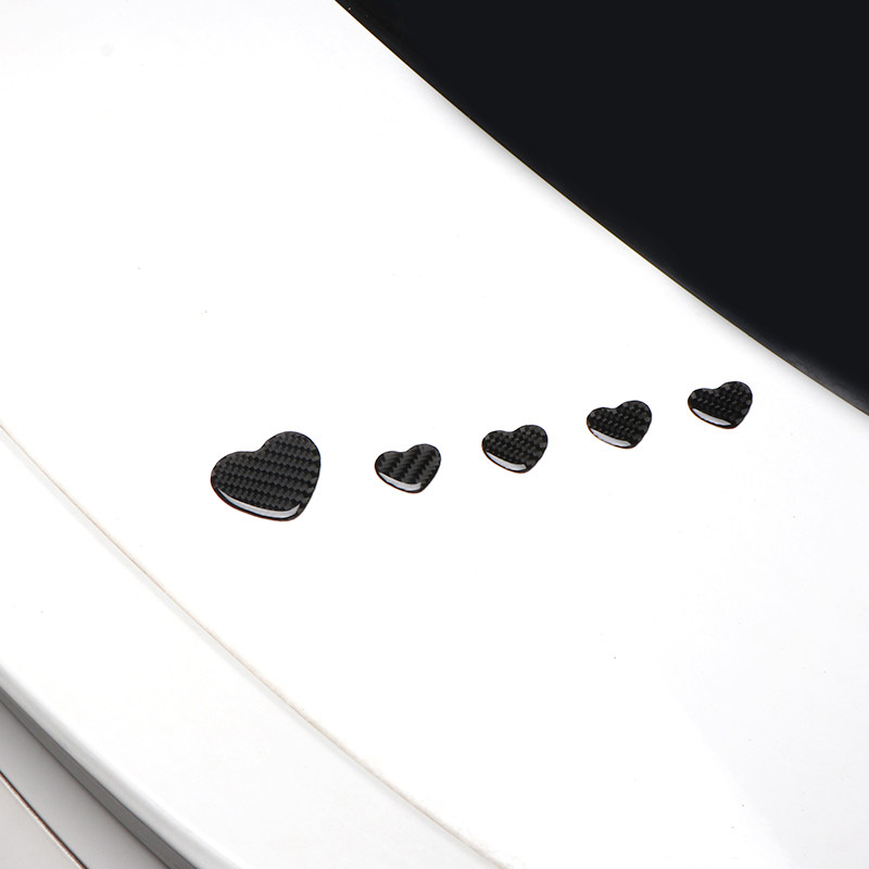 Care Care Sticker Love Carbon Fiber Creative Modification Personality Body Decoration Scratch to Block Stereo