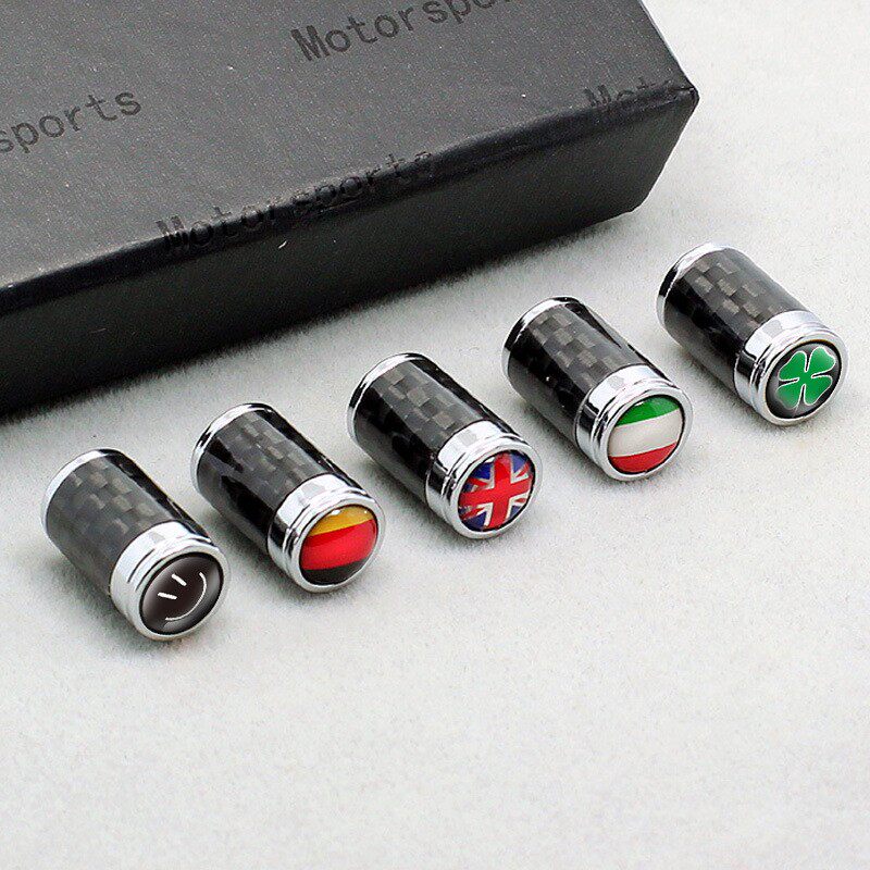 Carbon fiber valve hat personally decorated tire wheel valve core cover General Motorcycle valve lid metal