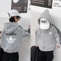 Boys and girls spring sports jackets middle childrens sizes 110-150 same style cardigan tops for men and women