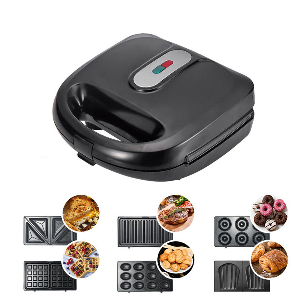 6in1 sandwich waffle maker sandwich waffles panini toast bread breakfast machine-Taobao