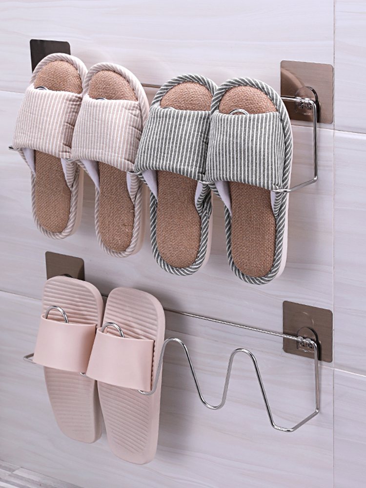 Wall-mounted multi-function shoe rack Shoe storage artifact Simple door product shoe rack Powder room hanging wall shoe rack