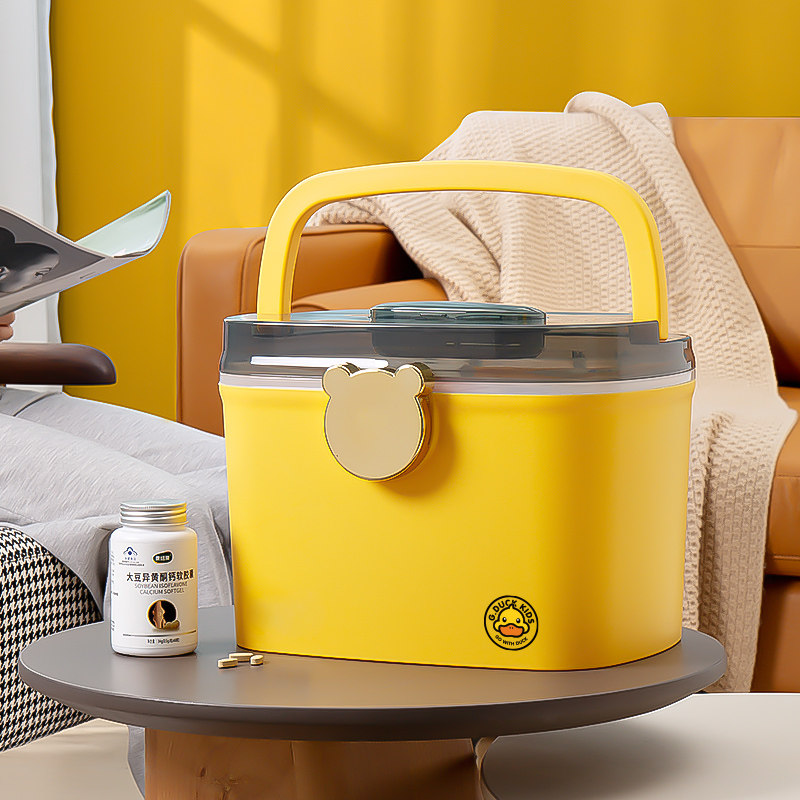 Home Medicine Box Home Use Medical Box Office First Aid Kit Small Medicine Case Drug Finishing Containing Box Large Capacity