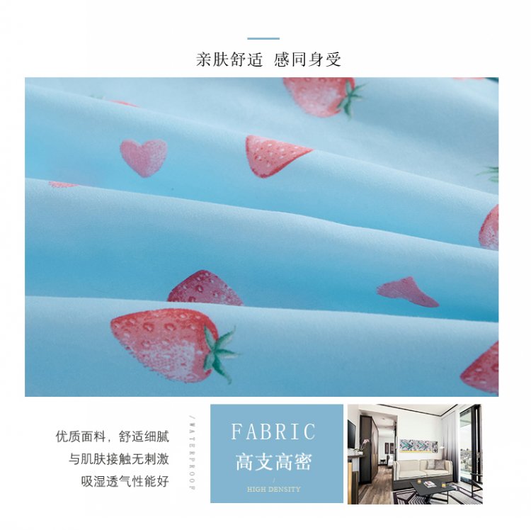 Phiên bản tiếng Hàn của chất liệu cotton màu ren, ga trải giường, chất liệu cotton, ga trải giường đơn, trải giường 1,5m 1,8 m ga giường có viền