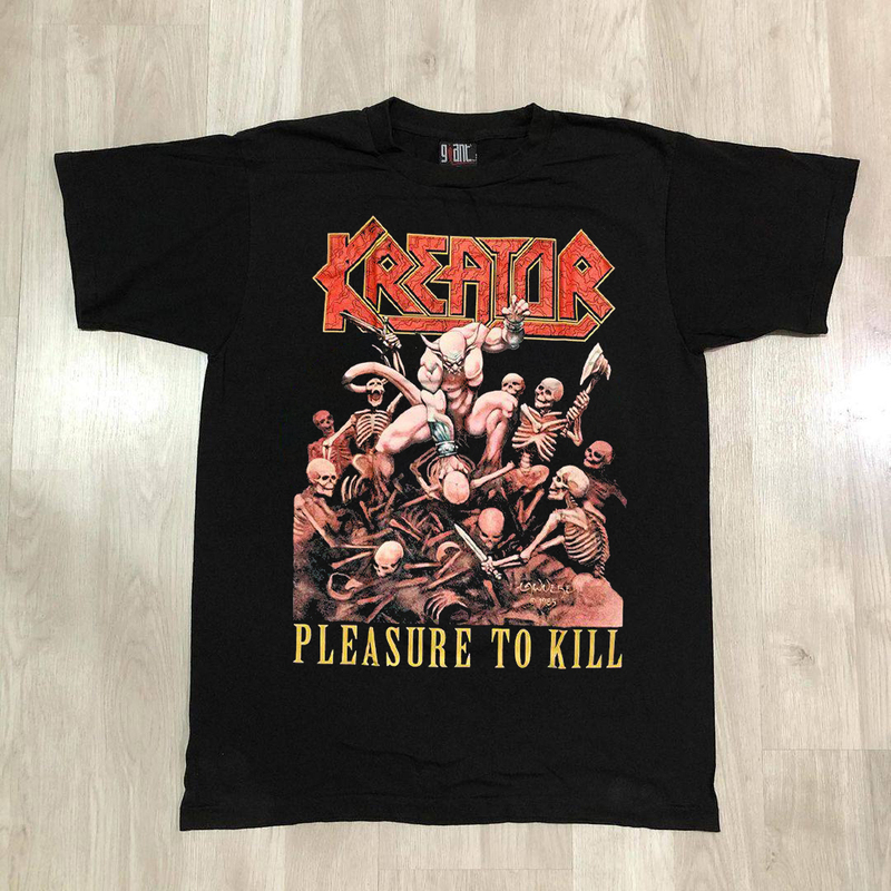 Kreator Band Heavy Metal Rock Versatile Vintage Retro Short-Sleeve Unisex Heavyweight Cotton T-Shirt