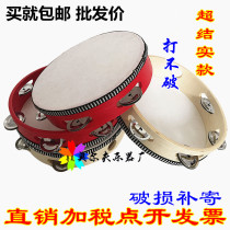 Children Xinjiang dance tambourine ORF Professional percussion hand beat drum Kindergarten teacher rattles with tambourine