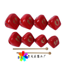 ORF teaching aids Children wooden fish Percussion instruments Eight-tone wooden fish Four-tone fish 4 5 8-tone wooden fish Square wooden fish