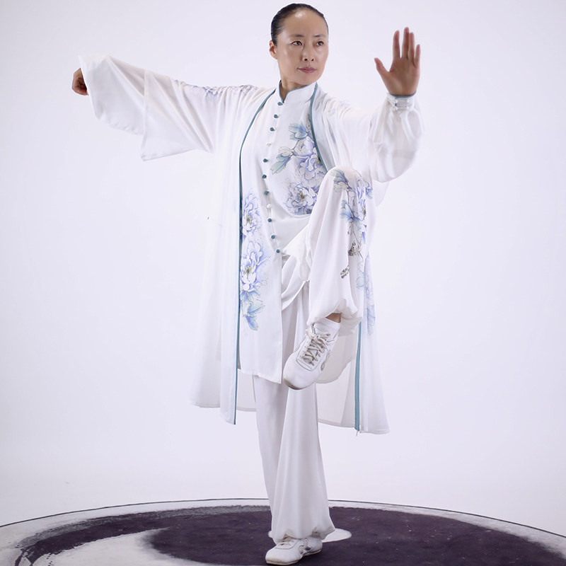 Ma Lei Tai Chi uniforms new performance outfit Extended Version Type Team Personal Competition Dress Color Ploy Blue Mascot-Taobao