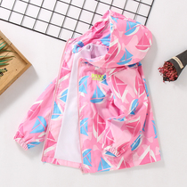 Childrens Clothing Girl Jacket Spring Autumn Clothing 2021 New Baby Children Autumn Clothing Wave Submachine Clothes CUHK Children Blouses Autumn Clothing