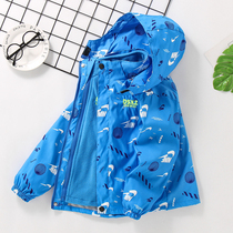 Boy Coat Spring Autumn Plus Suede Foreign Air Boy Clothing Childrens Three-in-one Submachine Clothes Great Boy Windproof Outdoor Detachable