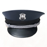 Новый стиль безопасности Большой блок мужская звание Brima Property Black Security Big Felt Hat, темно -зеленая шляпа безопасности девушка