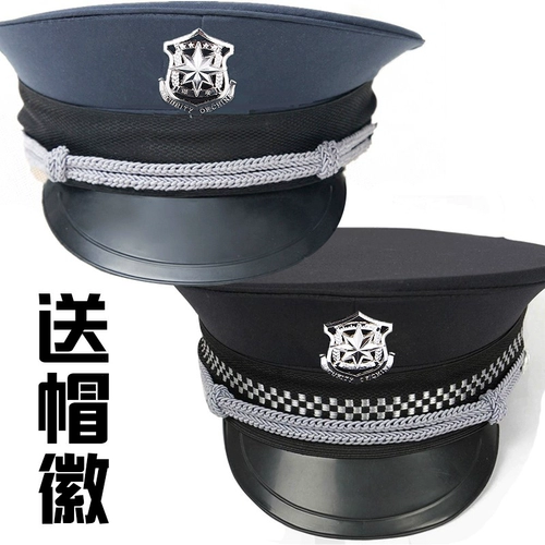 Новый стиль безопасности Большой блок мужская звание Brima Property Black Security Big Felt Hat, темно -зеленая шляпа безопасности девушка