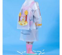 Kindergarten children Primary school students adults go to school thickened female models increase school bags with raincoats long full body anti-rain