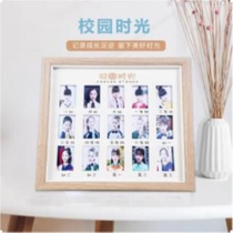 Solid wood childrens documents photo frame for multiple desktop creative middle class creative baby memorial box