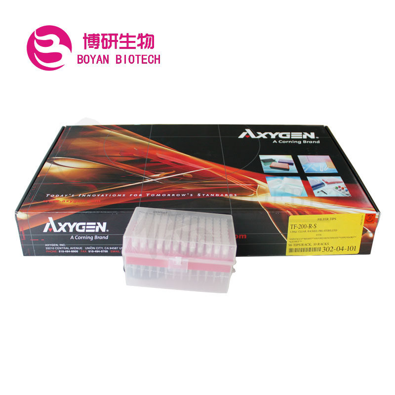TF-200-R-S Axygen love thought into 200ul boxed sterilization transparent filter core gun head 96 boxes