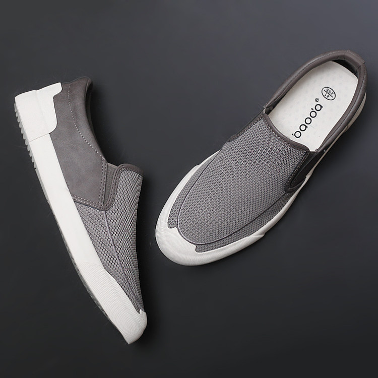 Hong Kong 2022 summer new men's shoes, breathable mesh shoes, slip-on shoes, casual shoes, all-match trend shoes