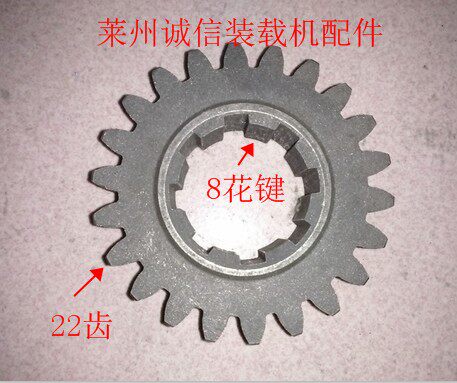 Shandong Laizhou small loader stacker accessories gearbox gear 22 teeth