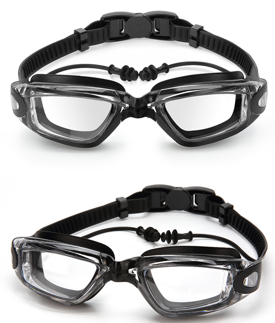 U.S. VR brand swimming goggles high-definition myopia waterproof anti-fog men and women swimming eyes transparent male teenager flat light degree