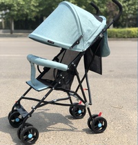 Baby stroller can sit and lie down Lightweight folding umbrella car extended and widened sleeping basket Newborn four-wheeled baby stroller
