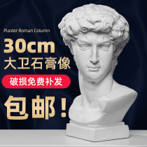 David Gypsum Head Plaster Props Model Decorative Mold Ornaments Plaster Portrait Column Mini Gypsum